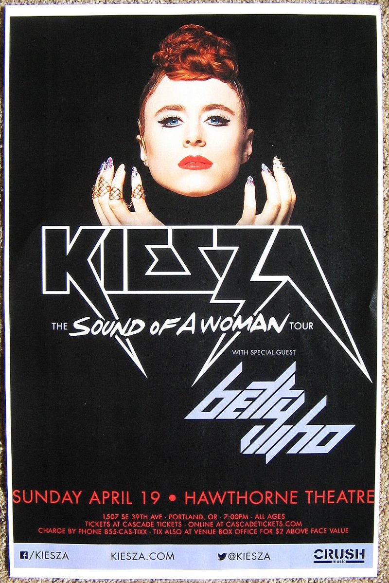 Image 0 of KIESZA 2015 Gig POSTER Portland Oregon Concert