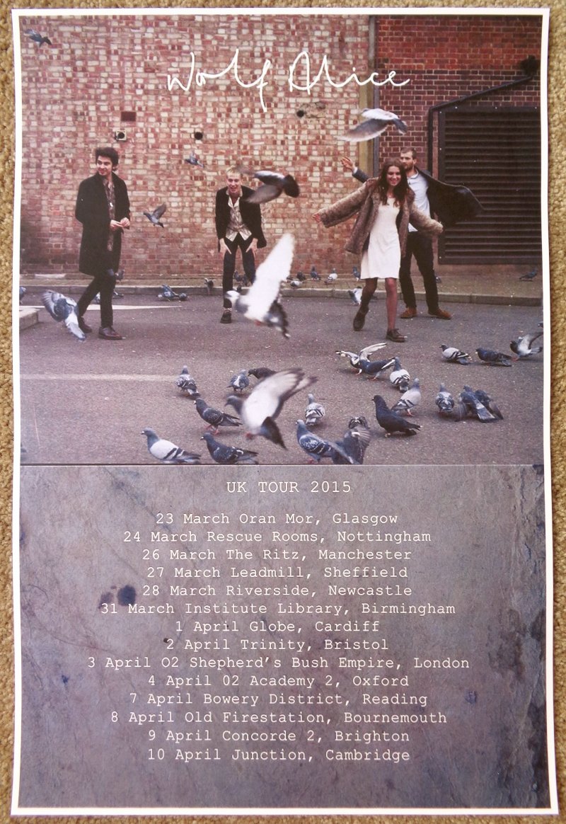 Image 0 of WOLF ALICE 2015 UK Tour POSTER Gig Concert
