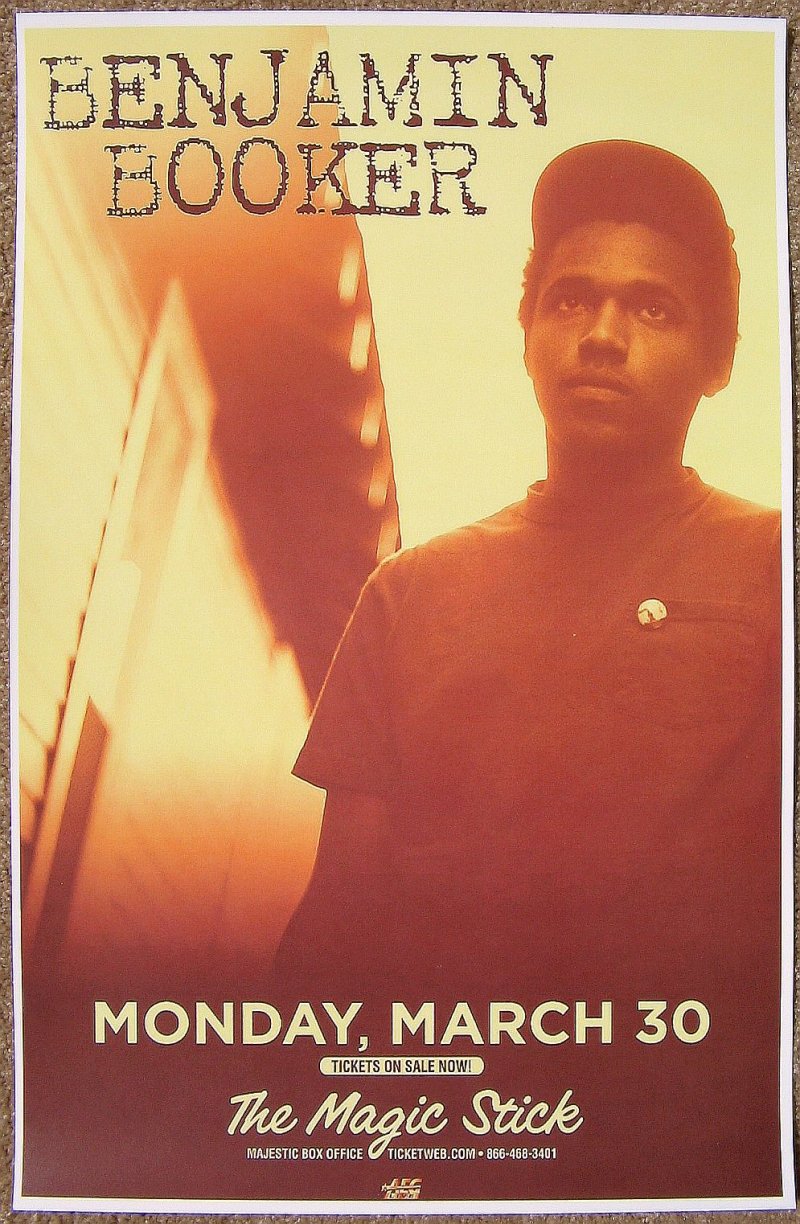 Booker BENJAMIN BOOKER 2015 Gig POSTER Detroit Michigan Concert