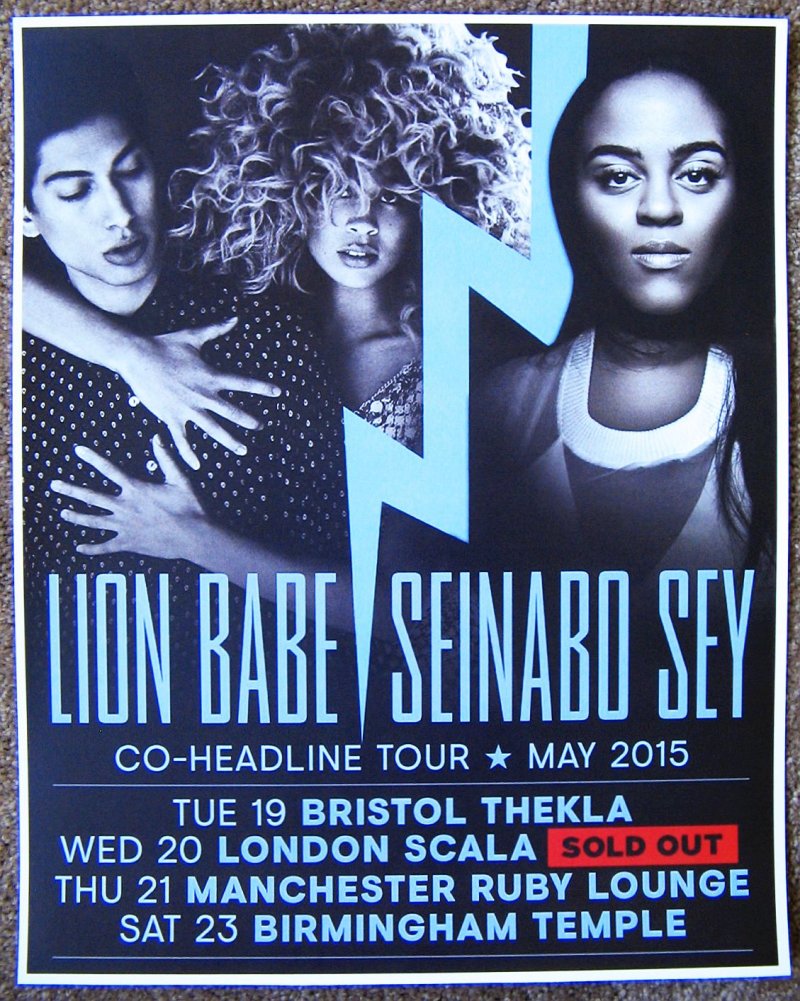 Image 0 of Sey SEINABO SEY 2015 UK Tour POSTER Concert LION BABE