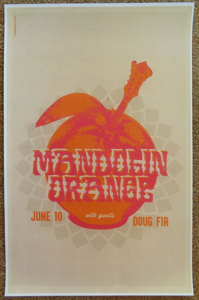 Image 0 of MANDOLIN ORANGE 2015 Gig POSTER Portland Oregon Concert