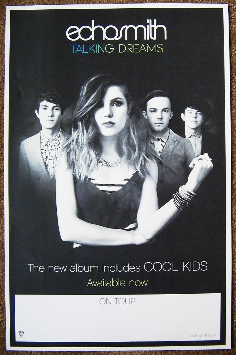 ECHOSMITH Album POSTER Talking Dreams 2-Sided