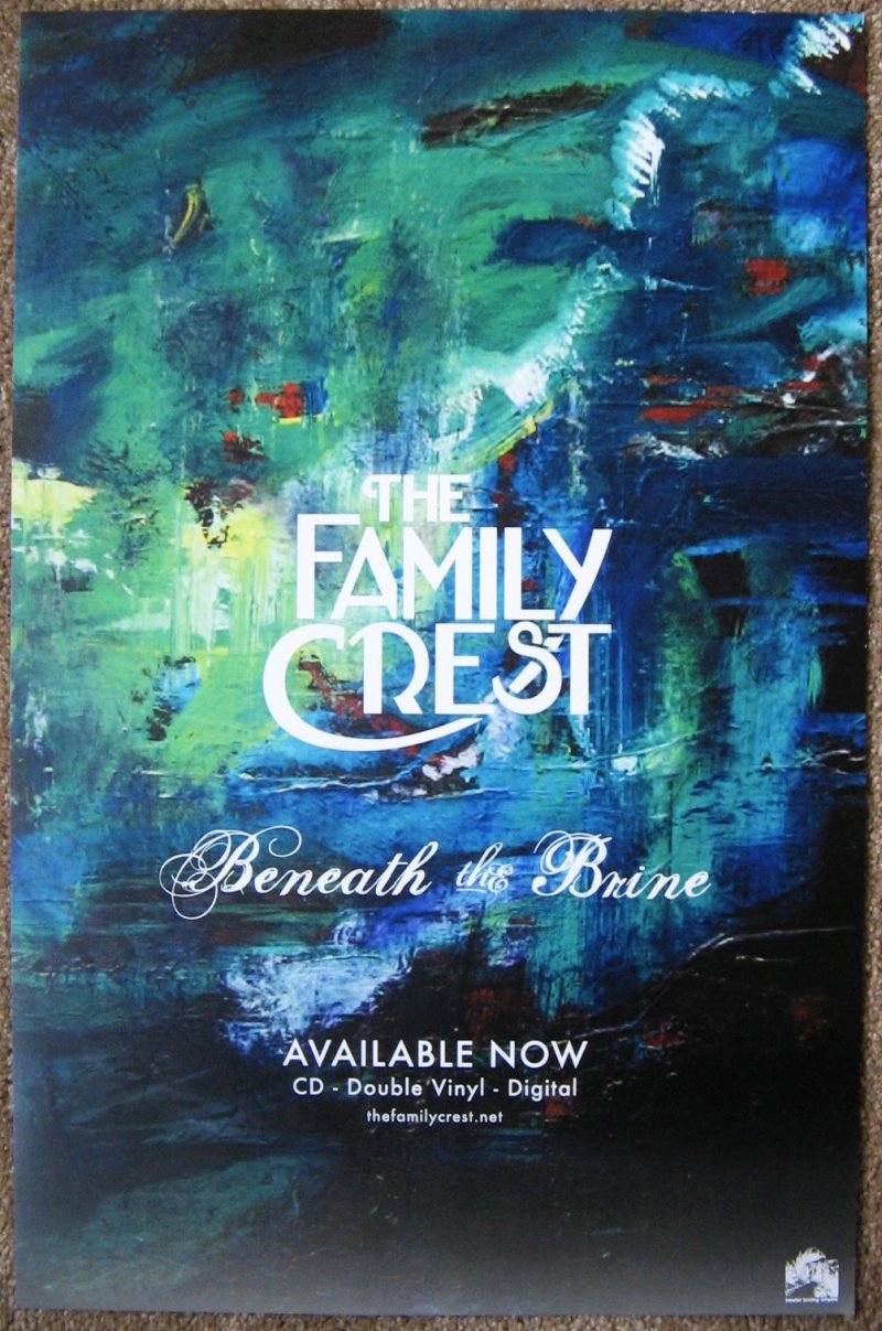 FAMILY CREST Album POSTER Beneath The Brine 11x17