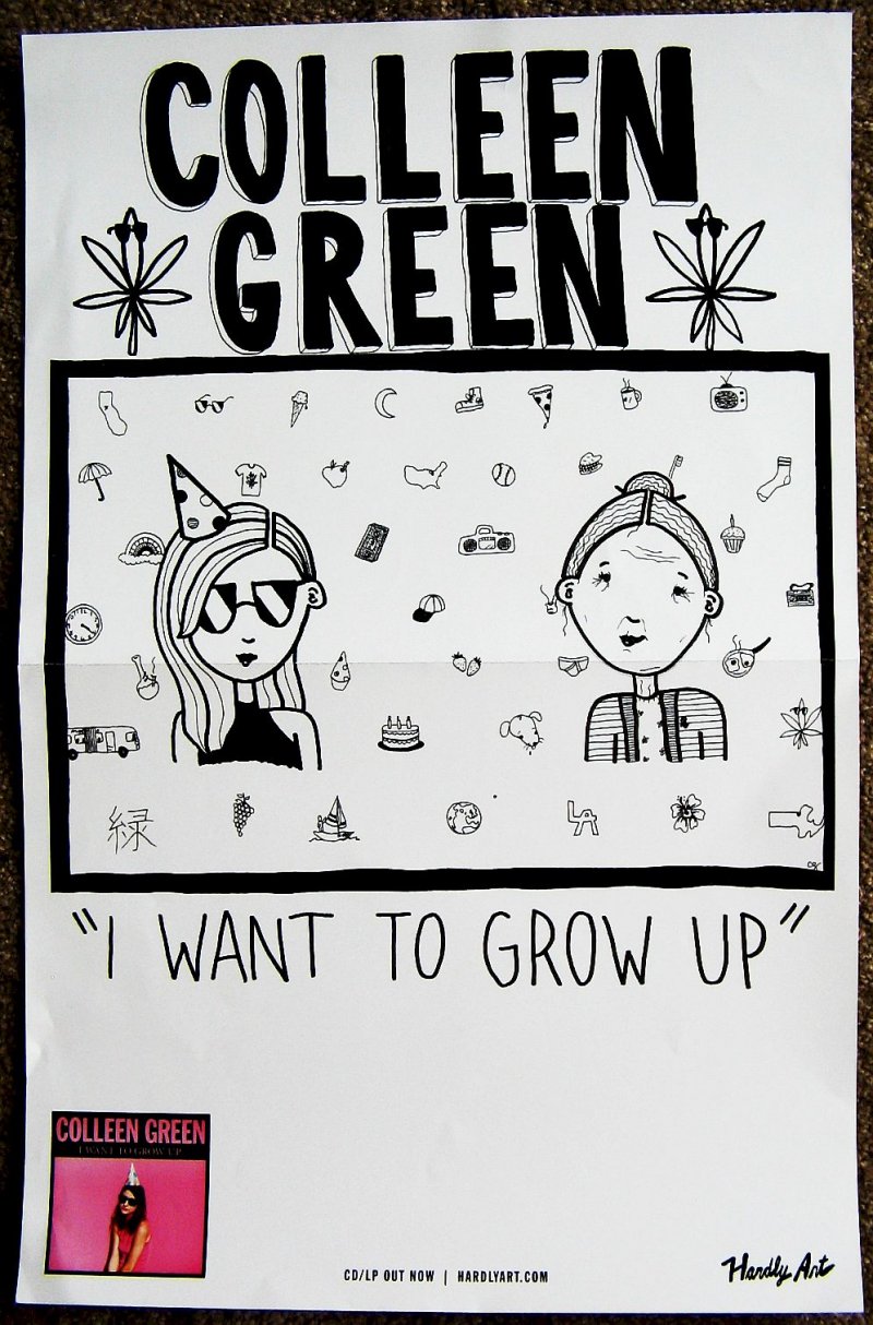 Image 0 of Green COLLEEN GREEN Album POSTER I Want To Grow Up 11x17