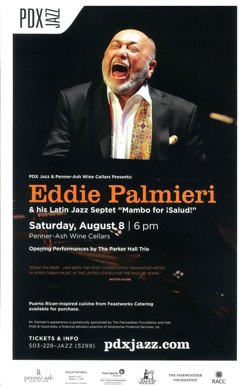 Image 0 of Palmieri EDDIE PALMIERI 2015 Gig POSTER Portland Oregon Concert Newburg