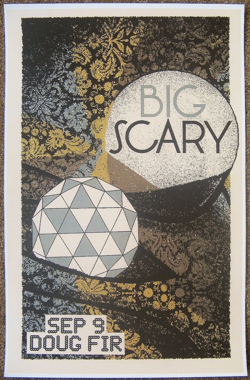 Image 0 of BIG SCARY 2015 Gig POSTER Portland Oregon Concert 