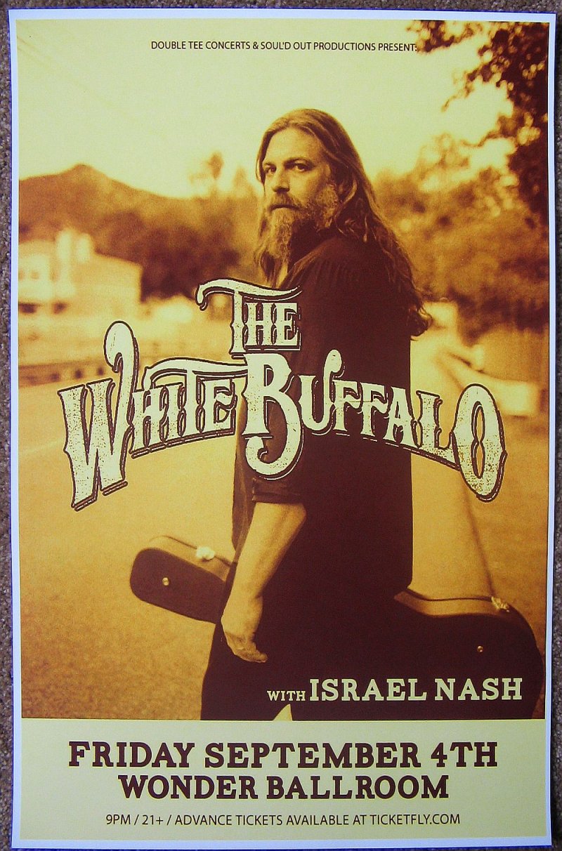 Image 0 of WHITE BUFFALO 2015 Gig POSTER Jake Smith Portland Oregon Concert