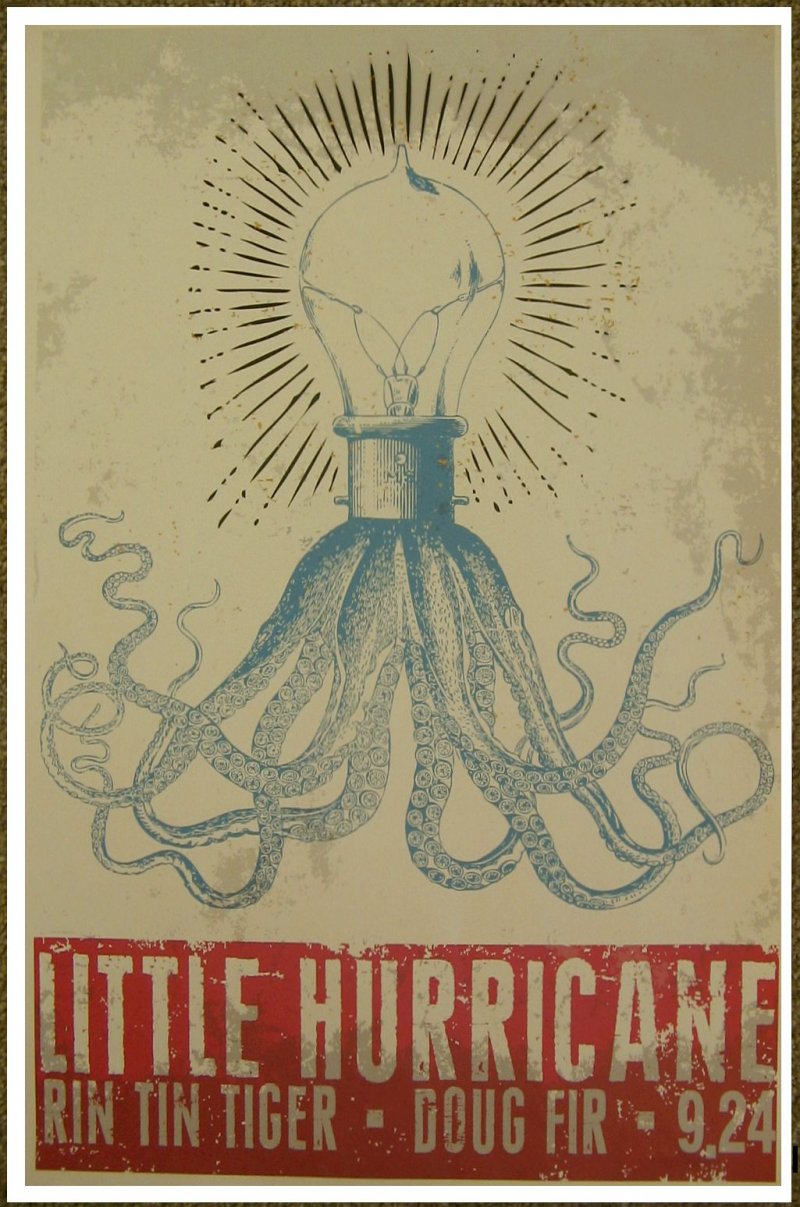 Image 0 of LITTLE HURRICANE 2015 Gig POSTER Portland Oregon Concert