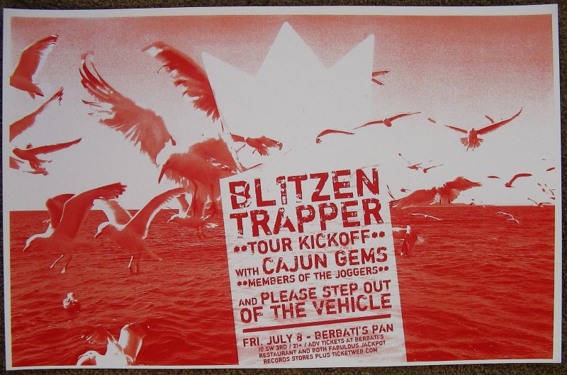 Image 0 of BLITZEN TRAPPER 2011 Gig POSTER Portland Oregon Concert