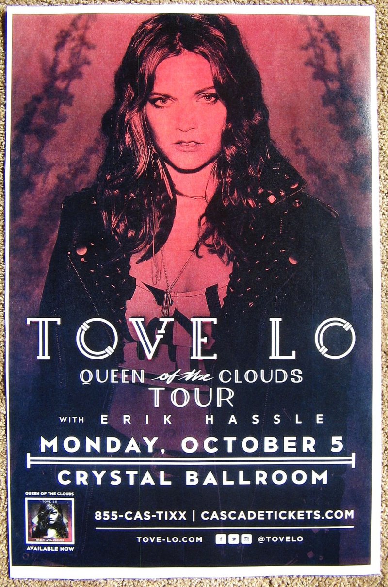 Image 0 of Lo TOVE LO 2015 Gig POSTER Portland Oregon Concert 