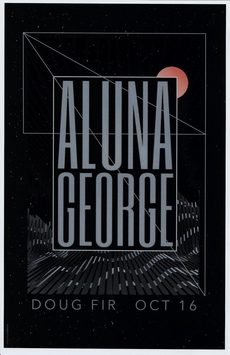 Image 0 of ALUNAGEORGE 2015 Gig POSTER Portland Oregon Concert