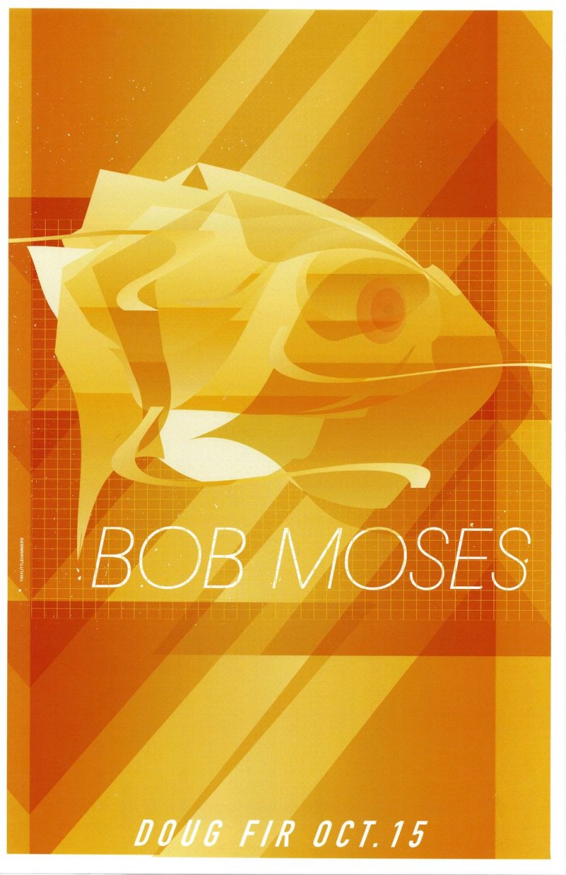 Image 0 of BOB MOSES 2015 Gig POSTER Portland Oregon Days Gone By Concert