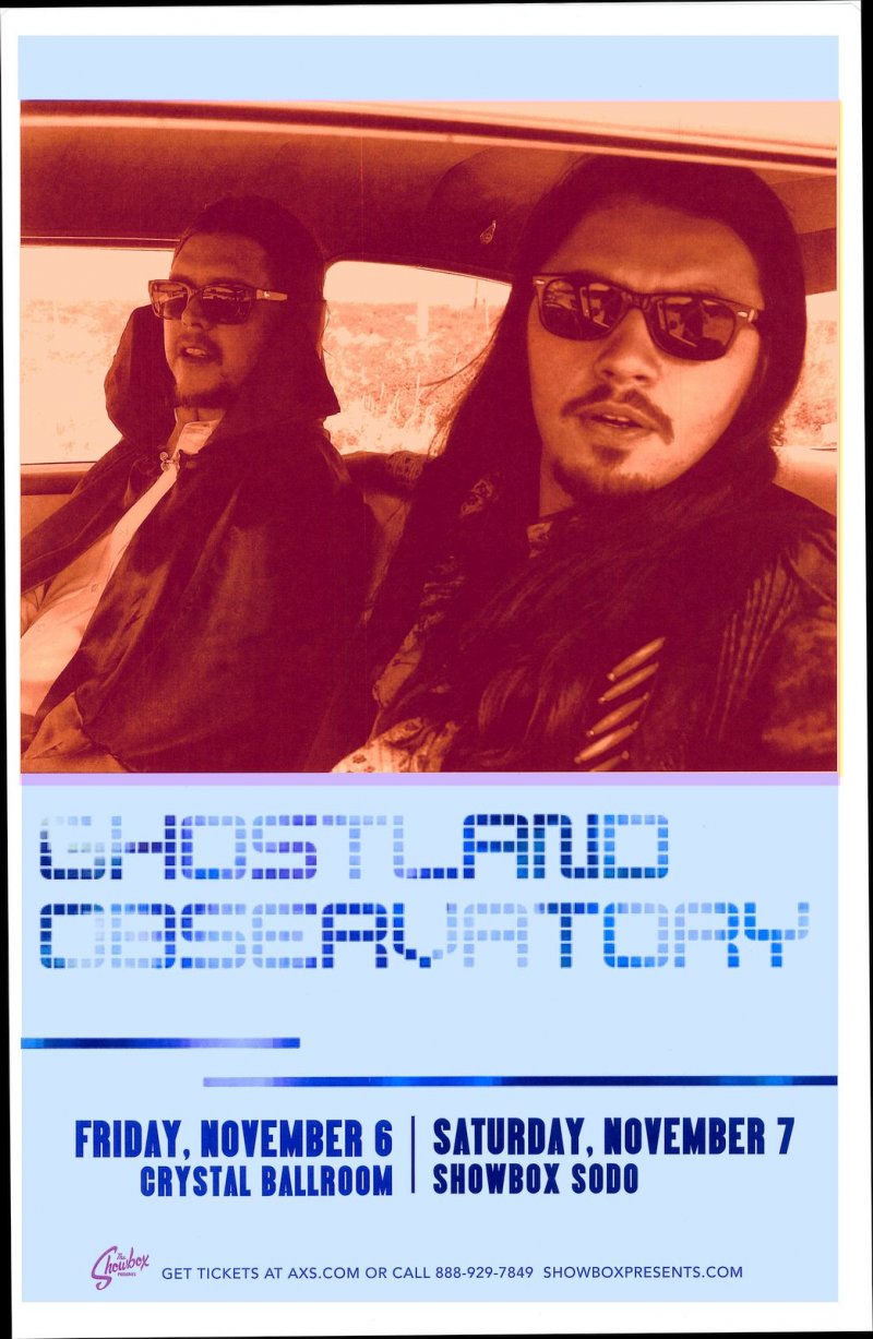 Image 0 of GHOSTLAND OBSERVATORY 2015 Gig POSTER Seattle Portland Oregon Concert