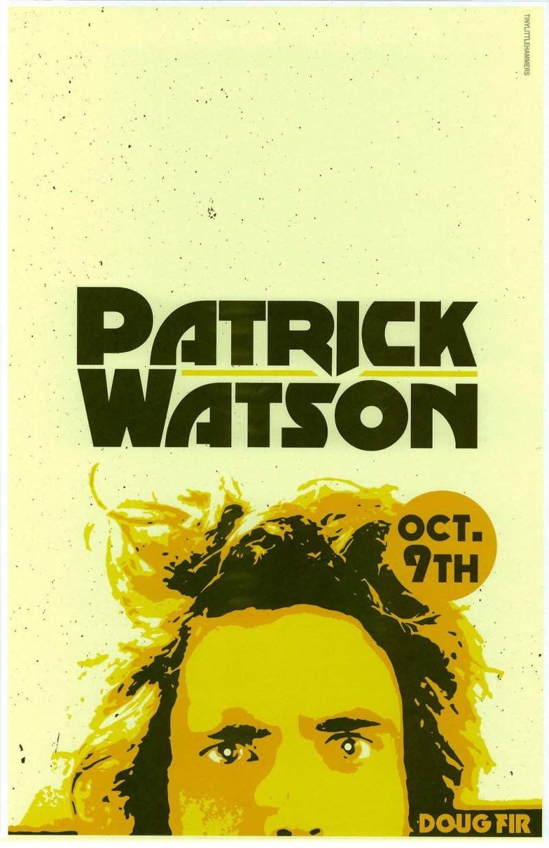 Image 0 of Watson PATRICK WATSON 2015 Gig POSTER Portland Oregon Concert