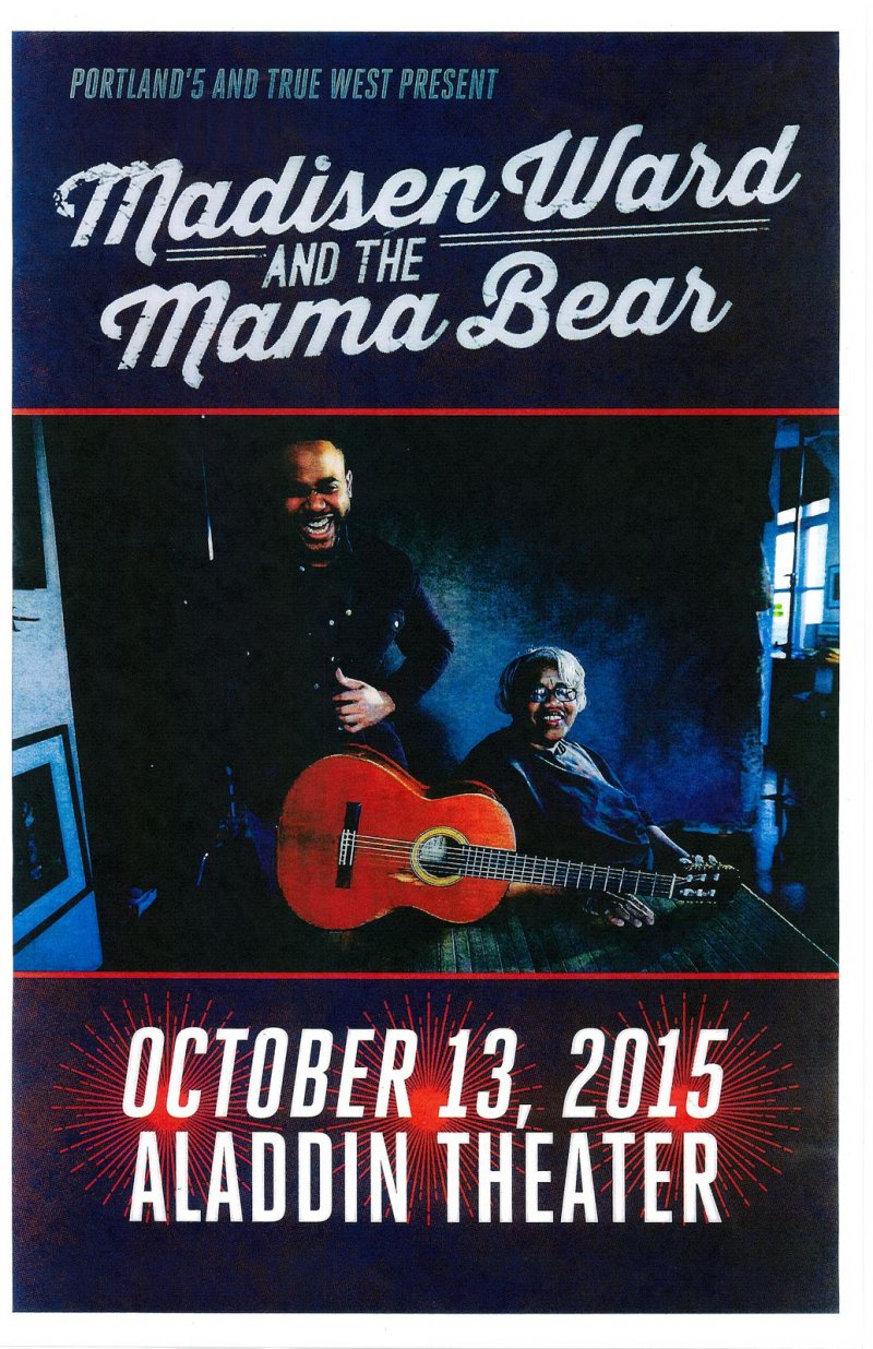 Image 0 of Ward MADISEN WARD AND THE MAMA BEAR 2015 Gig POSTER Portland Oregon Concert