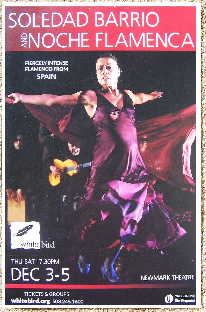 Image 0 of Barrio SOLEDAD BARRIO & NOCHE FLAMENCA Flamenco POSTER 2015 Portland Oregn Dance