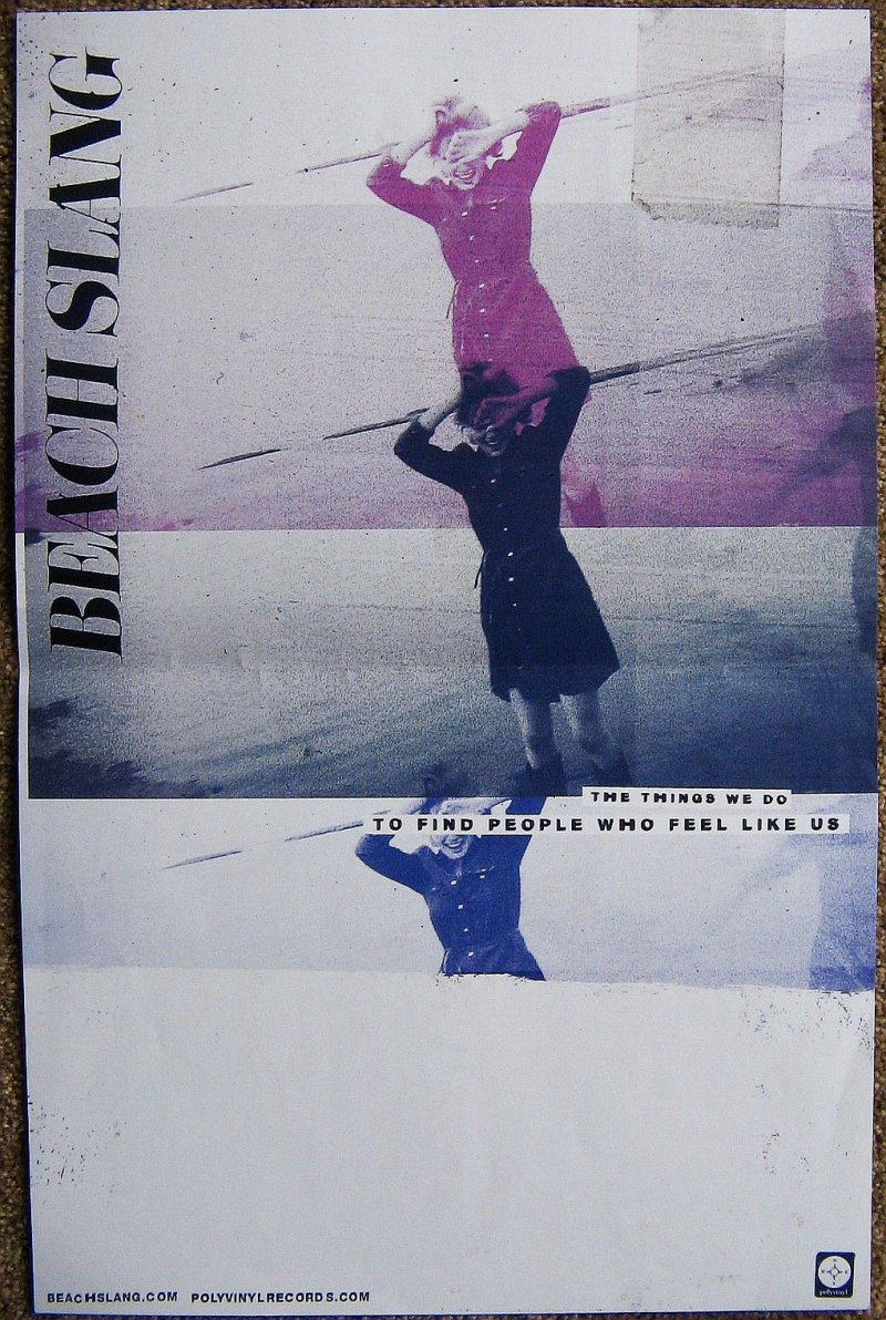 Image 0 of BEACH SLANG Album POSTER The Things We Do To Find People Who Feel Like Us 11x17