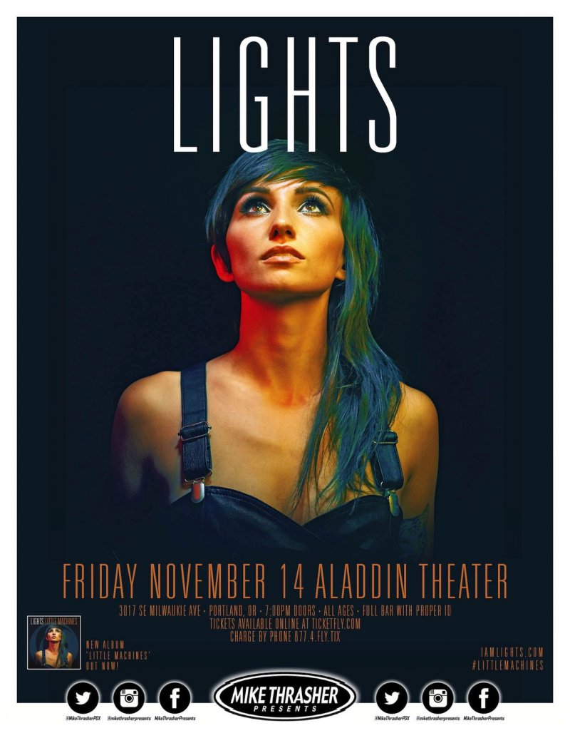 Image 0 of LIGHTS Valerie Poxleitner POSTER 2014 Gig Portland Oregon Concert