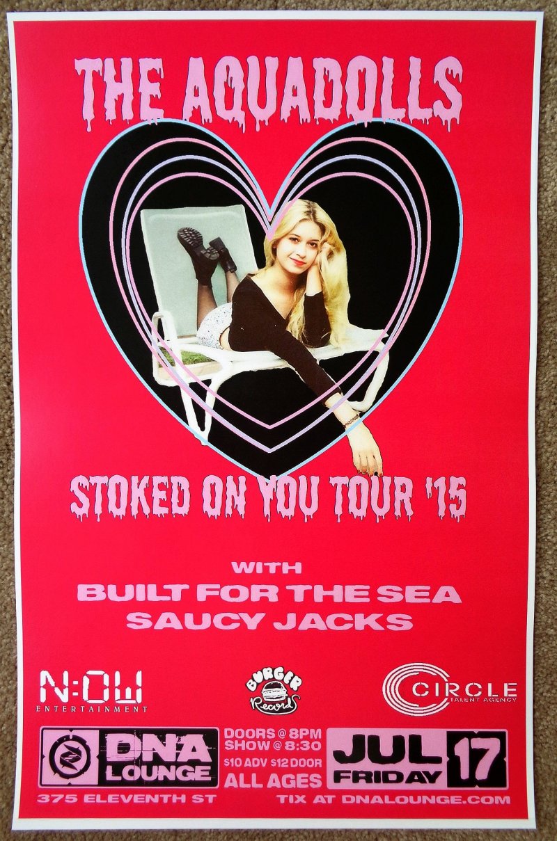 Image 0 of AQUADOLLS 2015 Gig POSTER Melissa Brooks San Francisco Concert