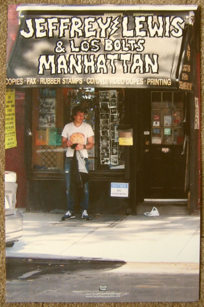 Image 0 of Lewis JEFFREY LEWIS & LOS BOLTS Album POSTER Manhattan 11x17