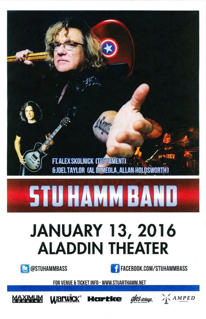 Image 0 of Hamm STU HAMM BAND 2016 Gig POSTER Portland Oregon Concert