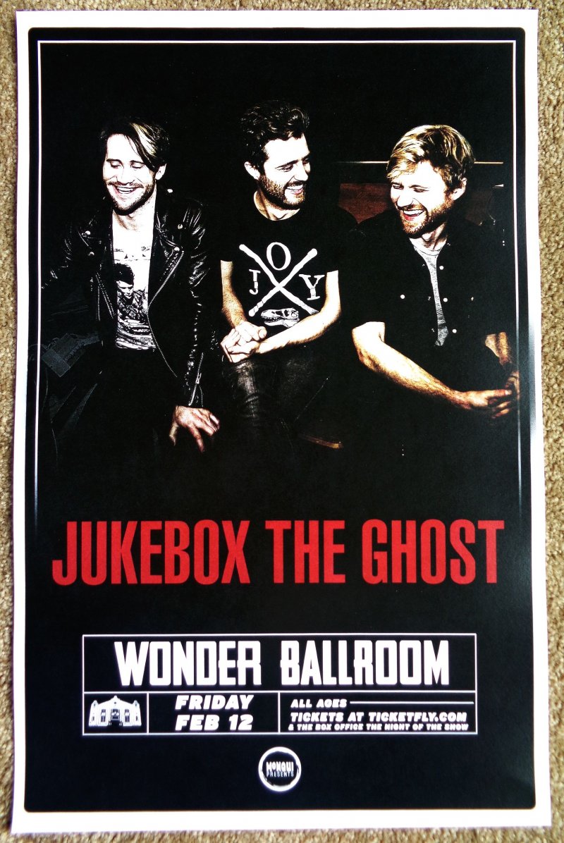 Image 0 of JUKEBOX THE GHOST 2016 Gig POSTER Portland Oregon Concert