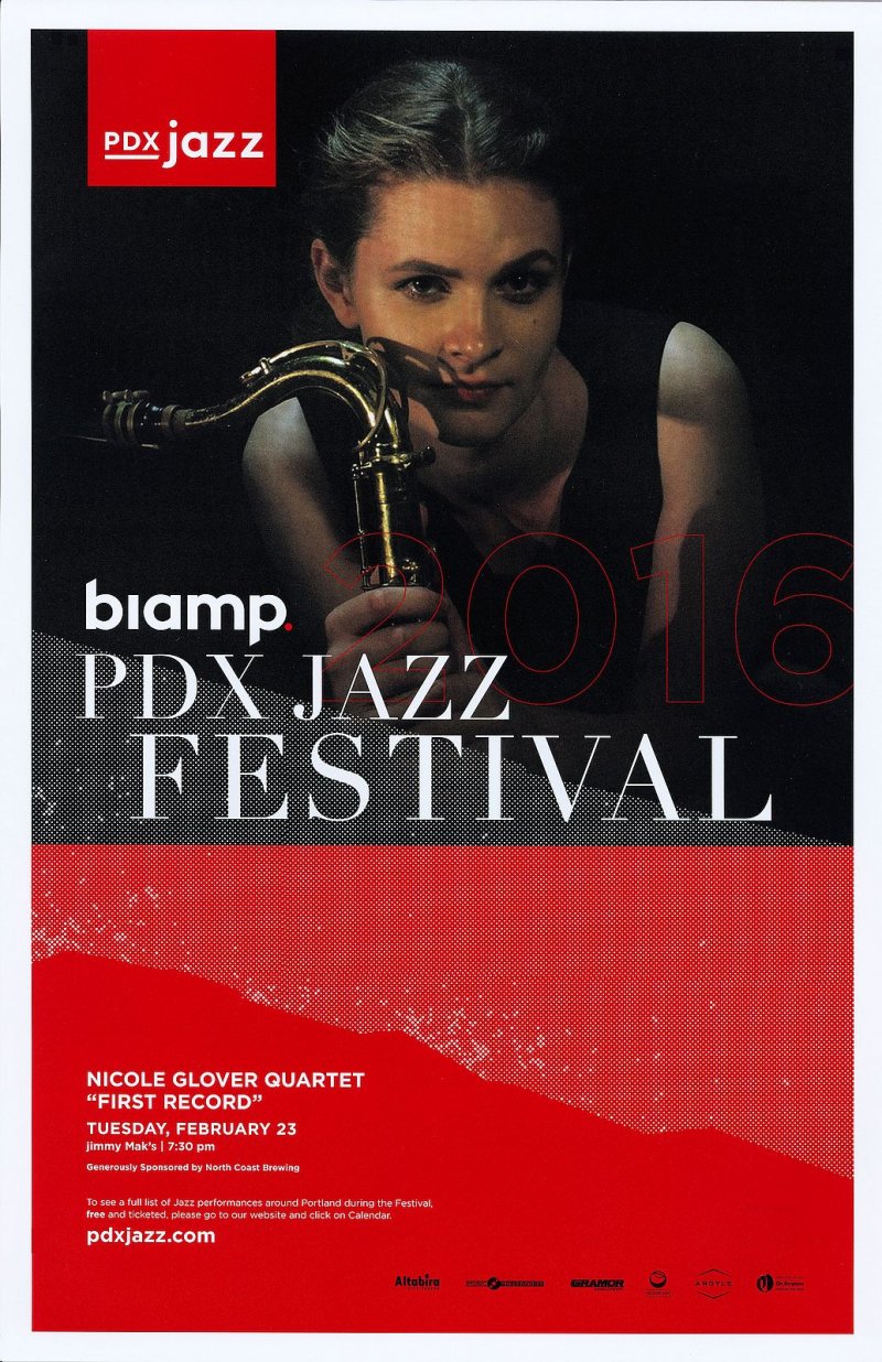 Image 0 of Glover NICOLE GLOVER QUARTET 2016 POSTER PDX Jazz Festival Portland Oreg Concert