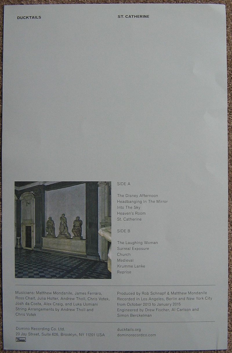 Image 1 of DUCKTAILS Album POSTER St Catherine 2-Sided Matt Mondanile