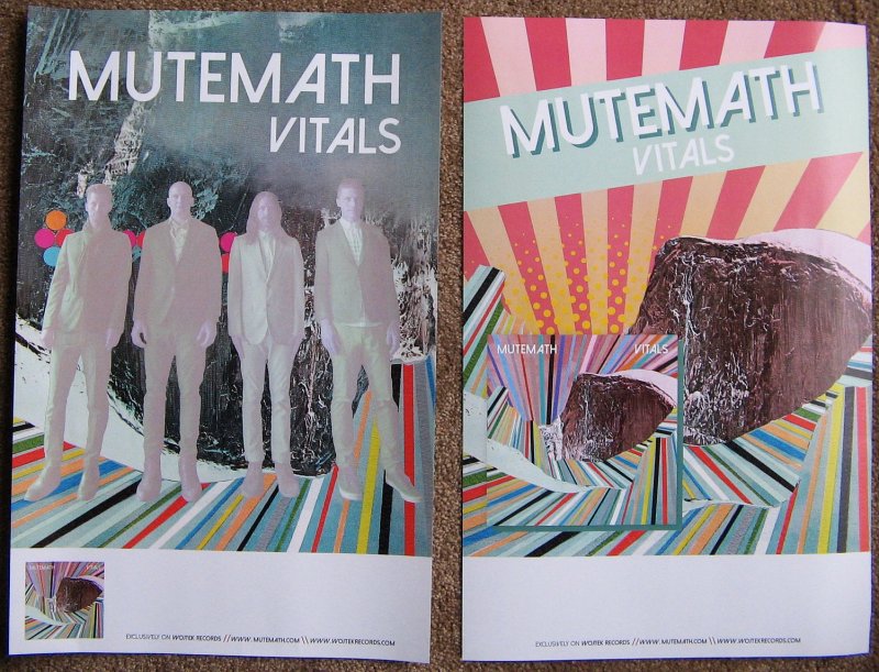 Image 0 of MUTEMATH Vitals POSTER 2-Sided 11x7
