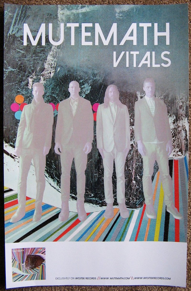 Image 2 of MUTEMATH Vitals POSTER 2-Sided 11x7