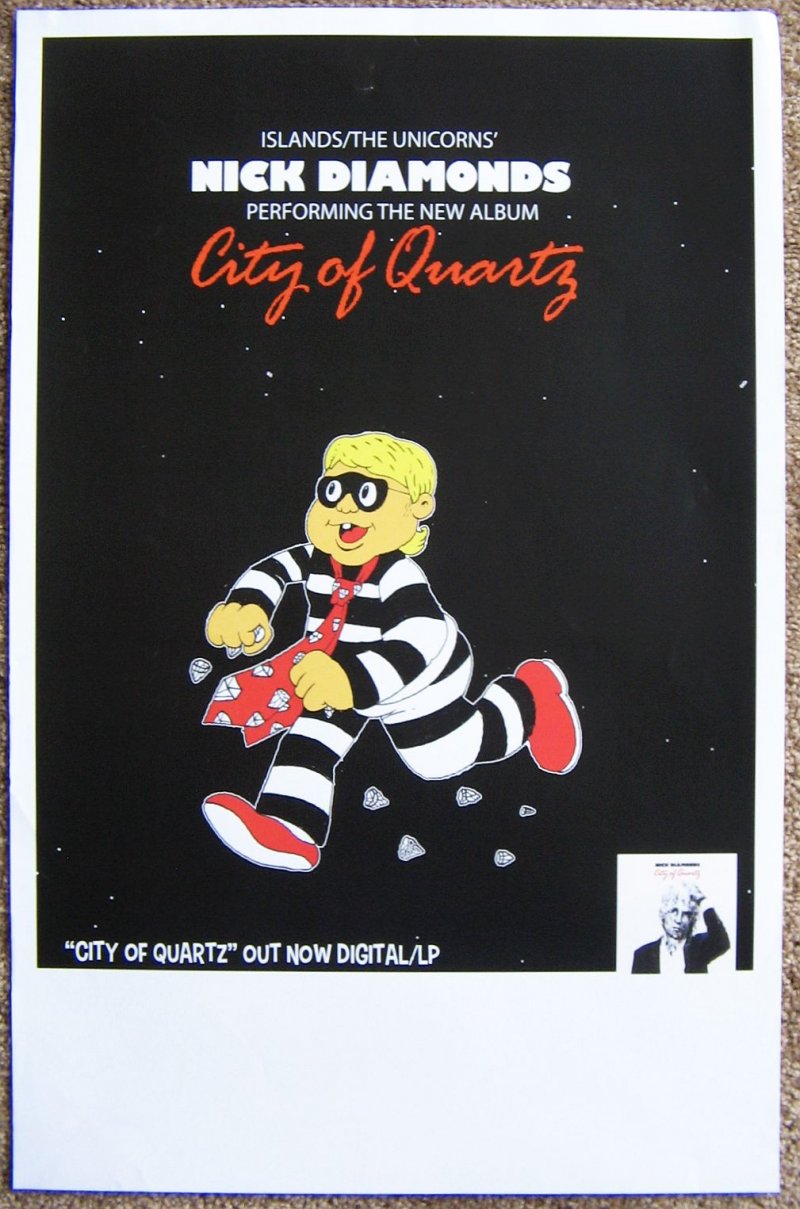 Image 0 of Diamonds NICK DIAMONDS Album POSTER City Of Quartz 11x17