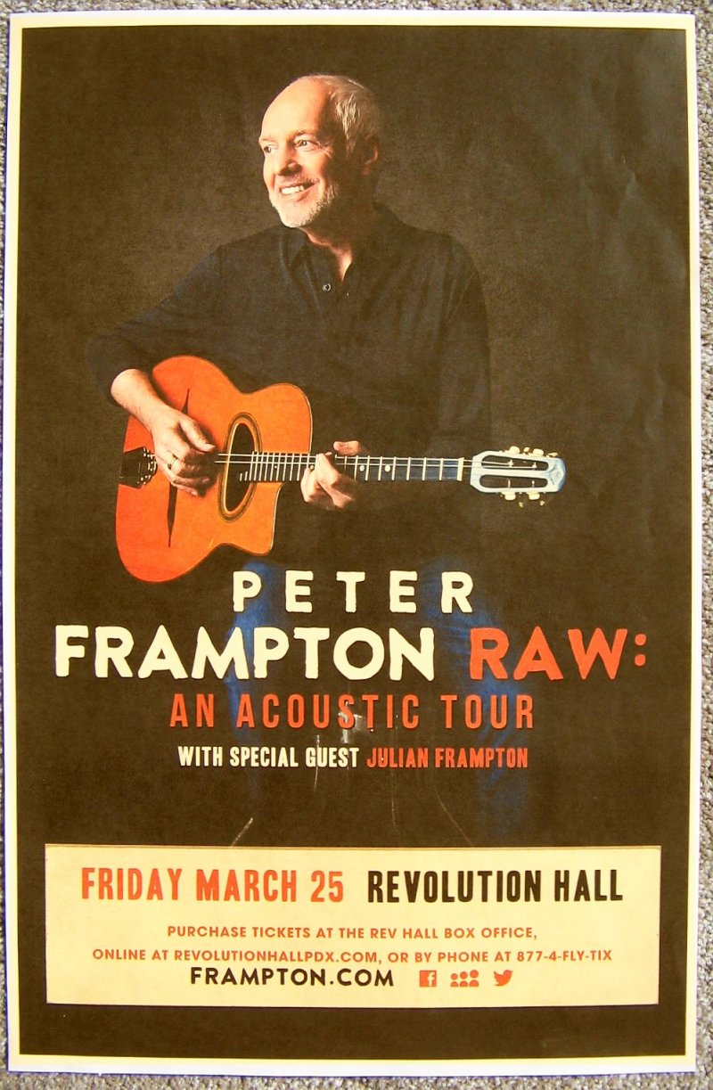 Image 0 of Frampton PETER FRAMPTON 2016 Gig POSTER Portland Oregon Concert