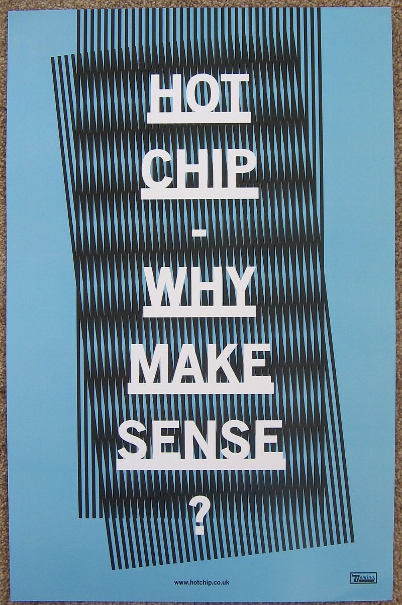 Image 1 of HOT CHIP Album POSTER Why Make Sense 2-Sided Version 1