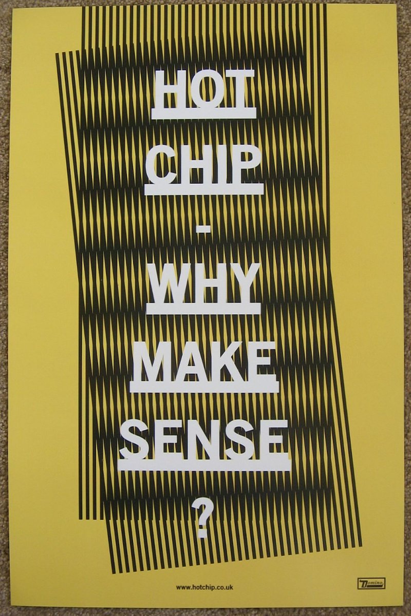 Image 1 of HOT CHIP Album POSTER Why Make Sense 2-Sided Version 2