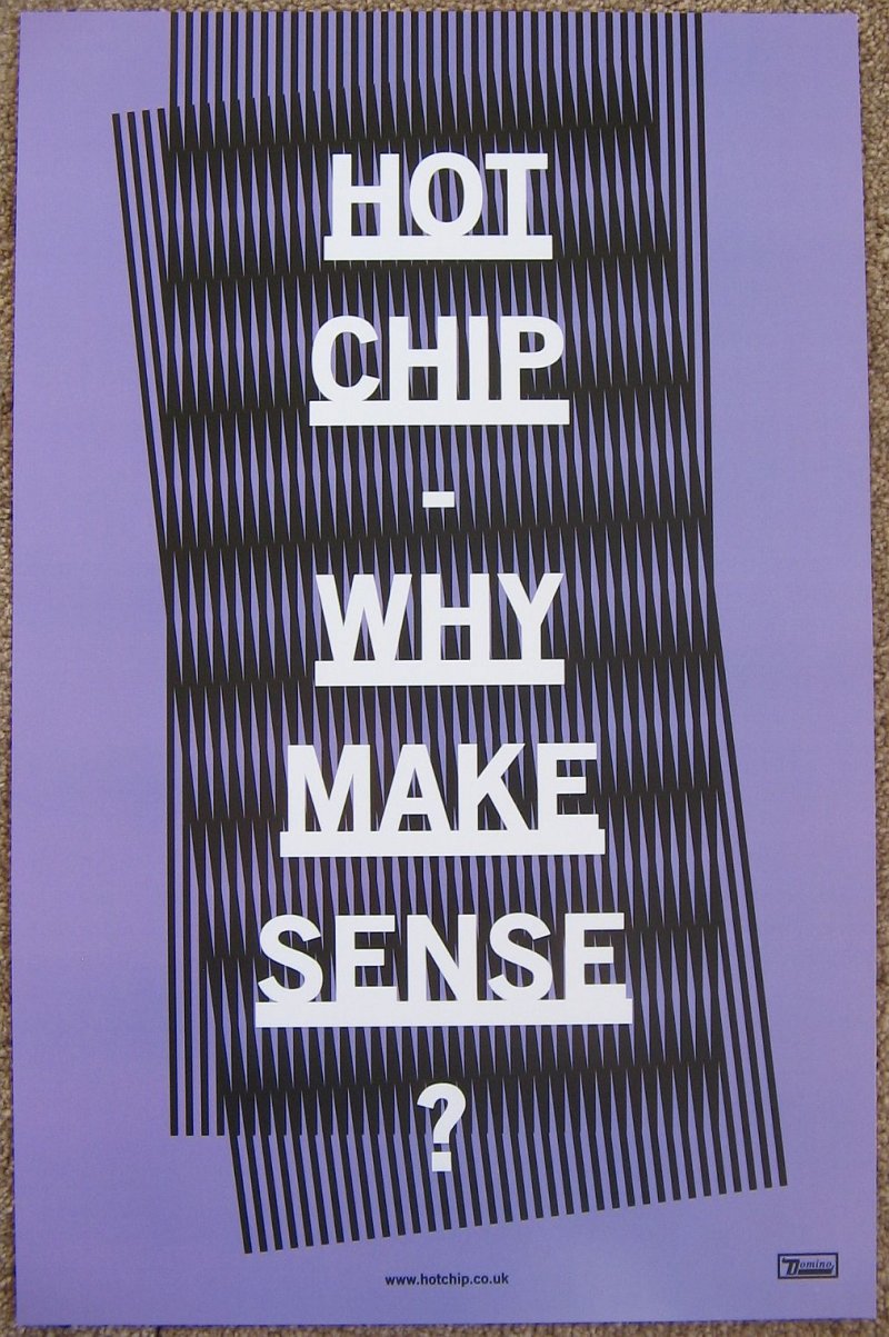 Image 2 of HOT CHIP Album POSTER Why Make Sense 2-Sided Version 2