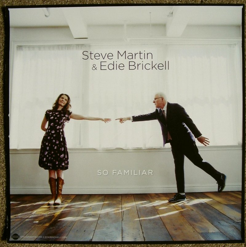 Brickell EDIE BRICKELL & STEVE MARTIN Album POSTER So Familiar 14x14