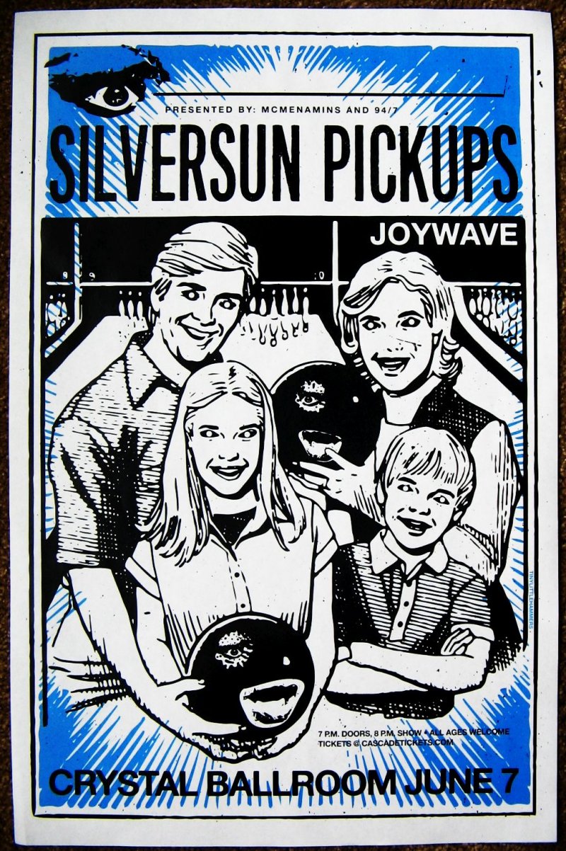 Image 0 of SILVERSUN PICKUPS 2016 Gig POSTER Portland Oregon Concert 