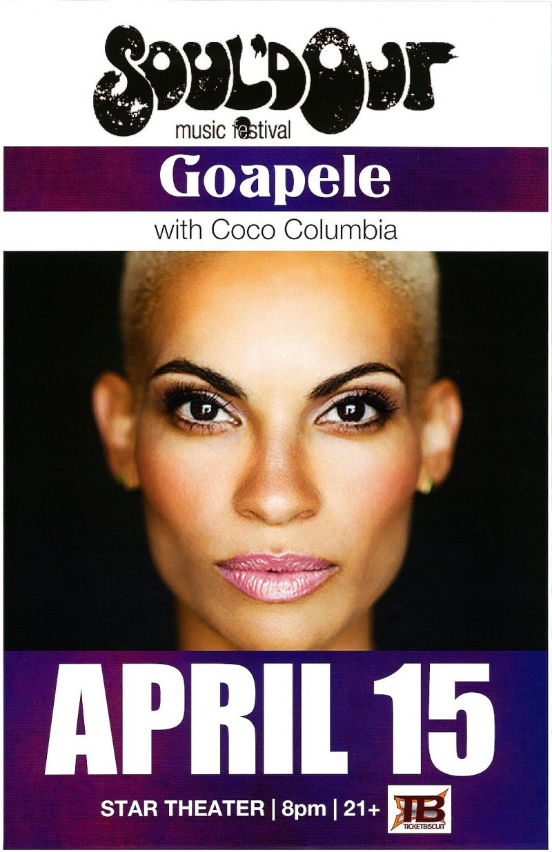 Image 0 of GOAPELE 2015 Gig POSTER Portland Oregon Concert