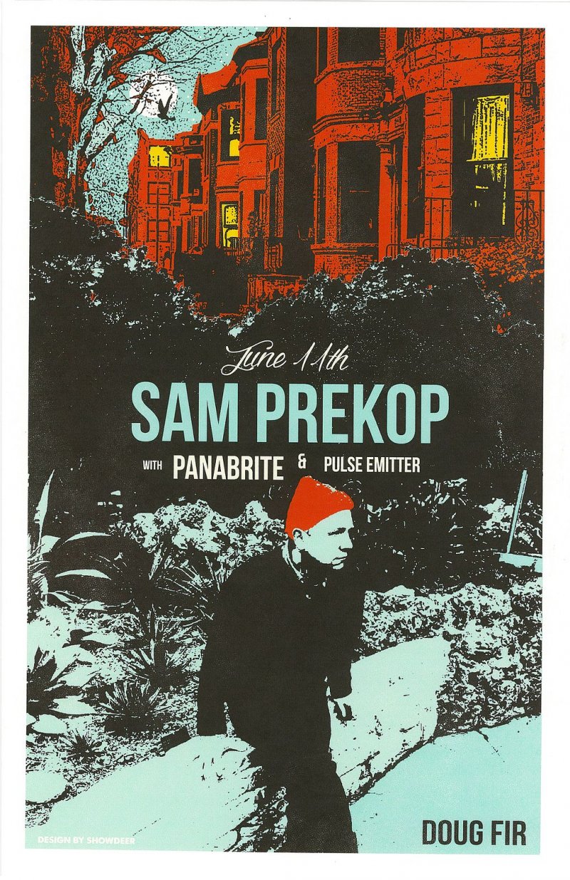 Image 0 of Prekop SAM PREKOP 2015 Gig POSTER Portland Oregon Concert THE SEA AND CAKE