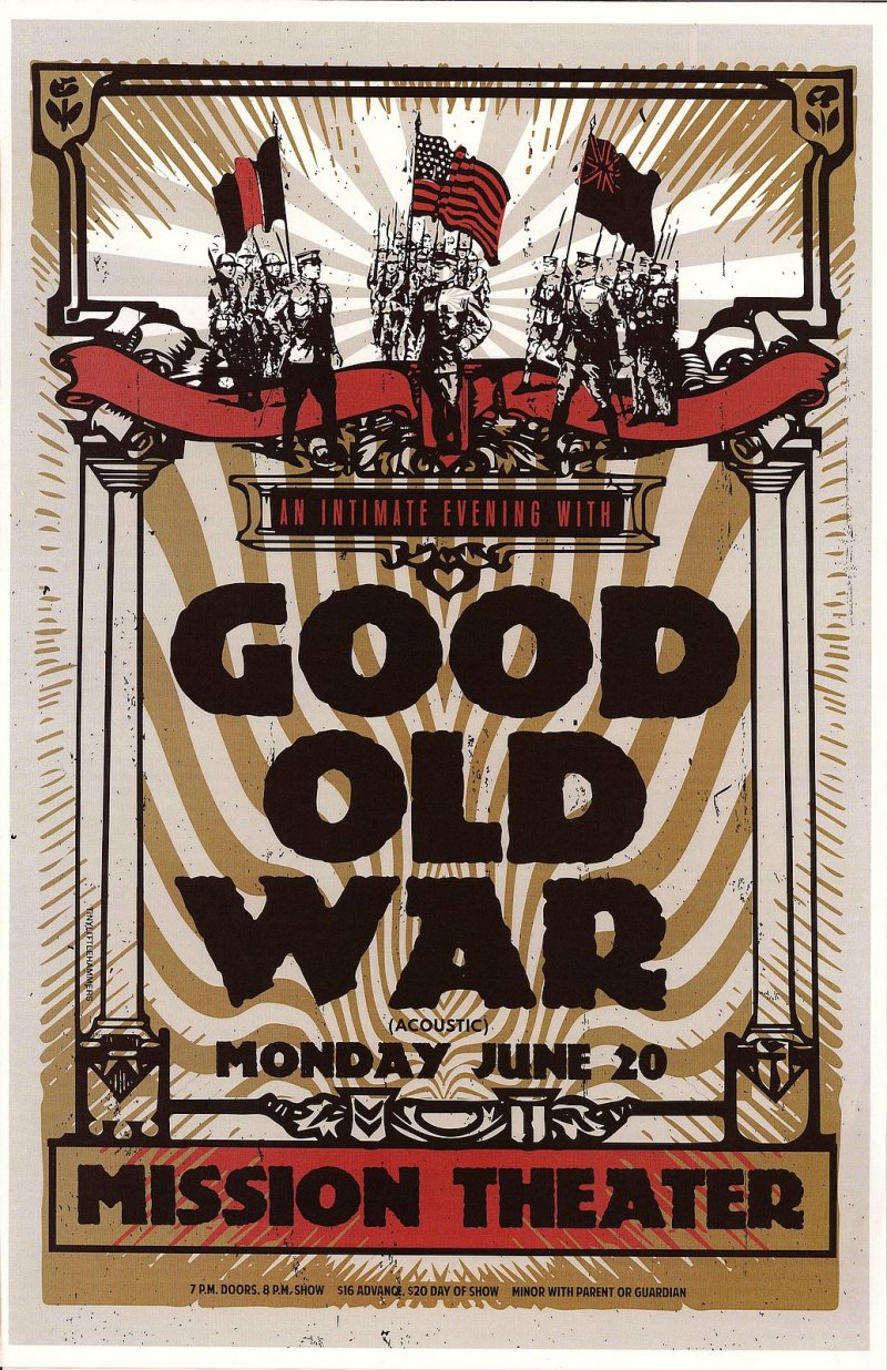 Image 0 of GOOD OLD WAR 2016 Gig POSTER Portland Oregon Concert