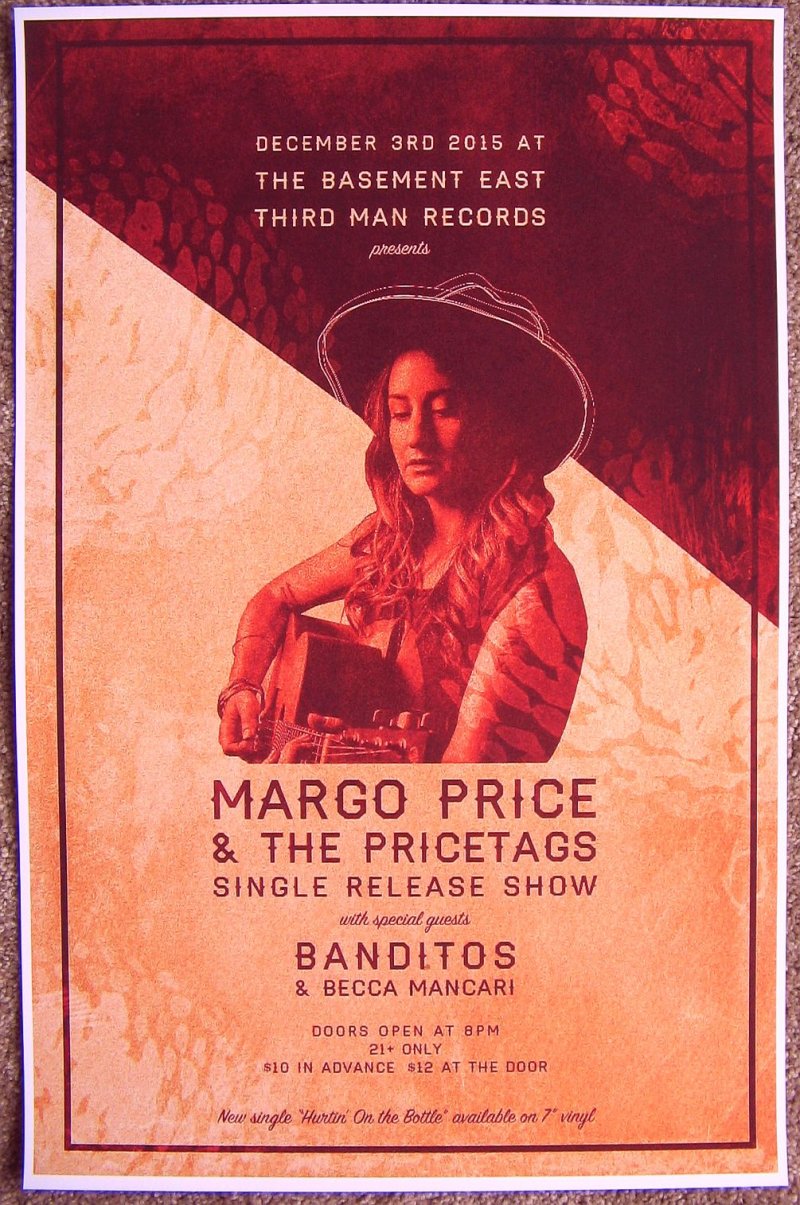 Image 0 of Price MARGO PRICE 2015 Gig POSTER Nashville Tennessee Concert
