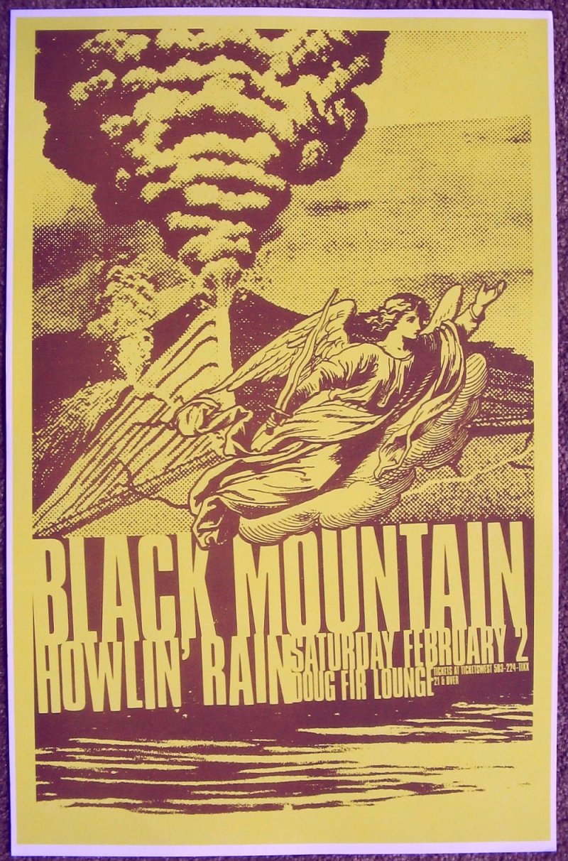 Image 0 of BLACK MOUNTAIN 2008 Gig POSTER Portland Oregon Concert