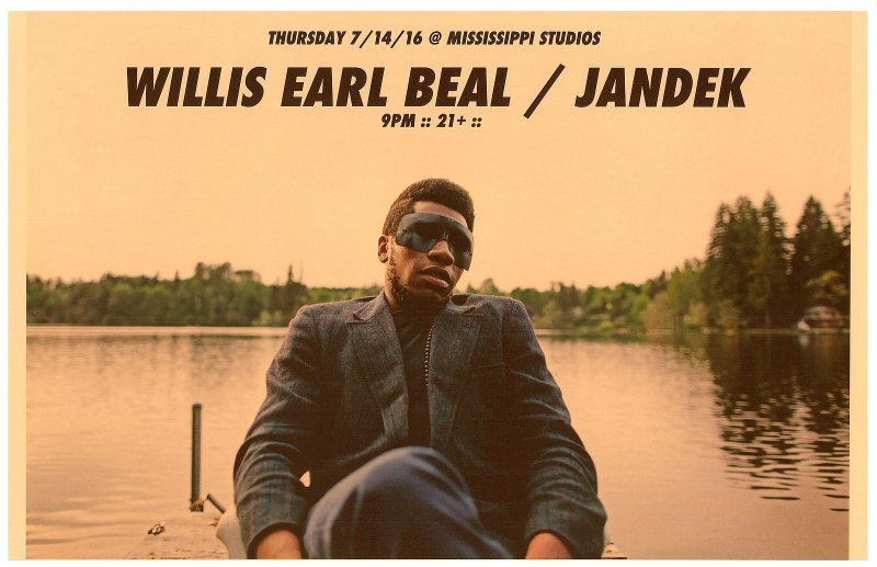 Image 0 of Beal WILLIS EARL BEAL & JANDEK 2016 Gig POSTER Portland Oregon Concert