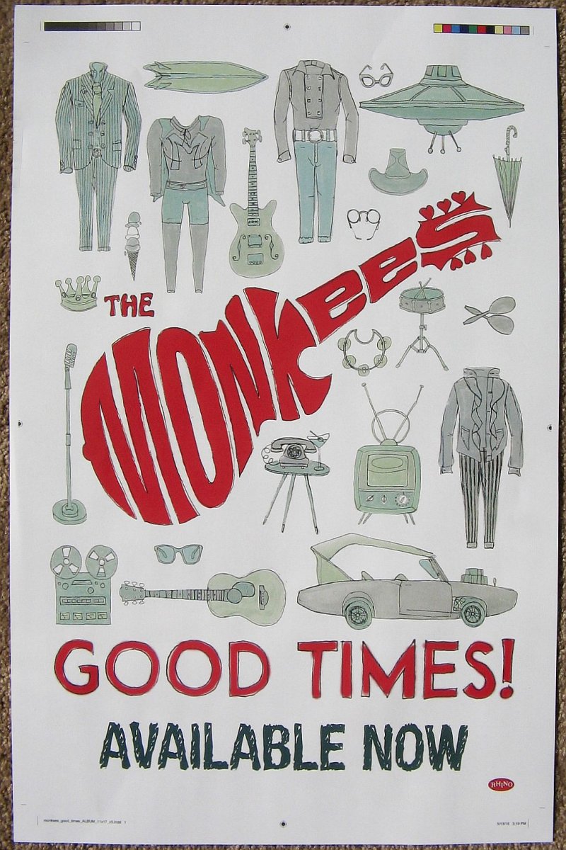 Image 0 of MONKEES Good Times POSTER 11x17