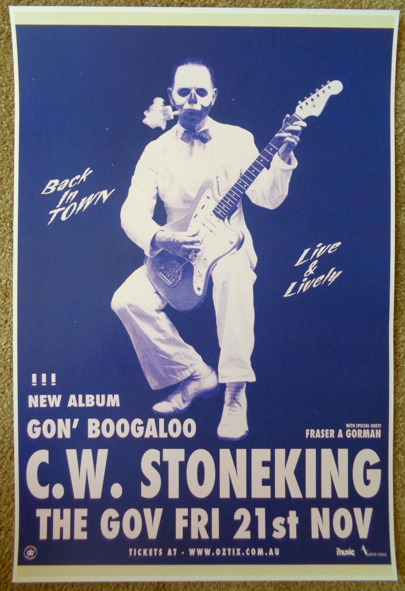 Image 0 of Stoneking C.W. STONEKING 2014 Gig POSTER Australia Concert Hindmarsh Adelaide