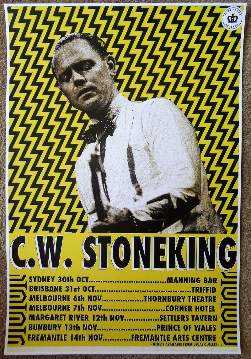 Image 0 of Stoneking C.W. STONEKING 2015 Tour POSTER Australia Gig Concert