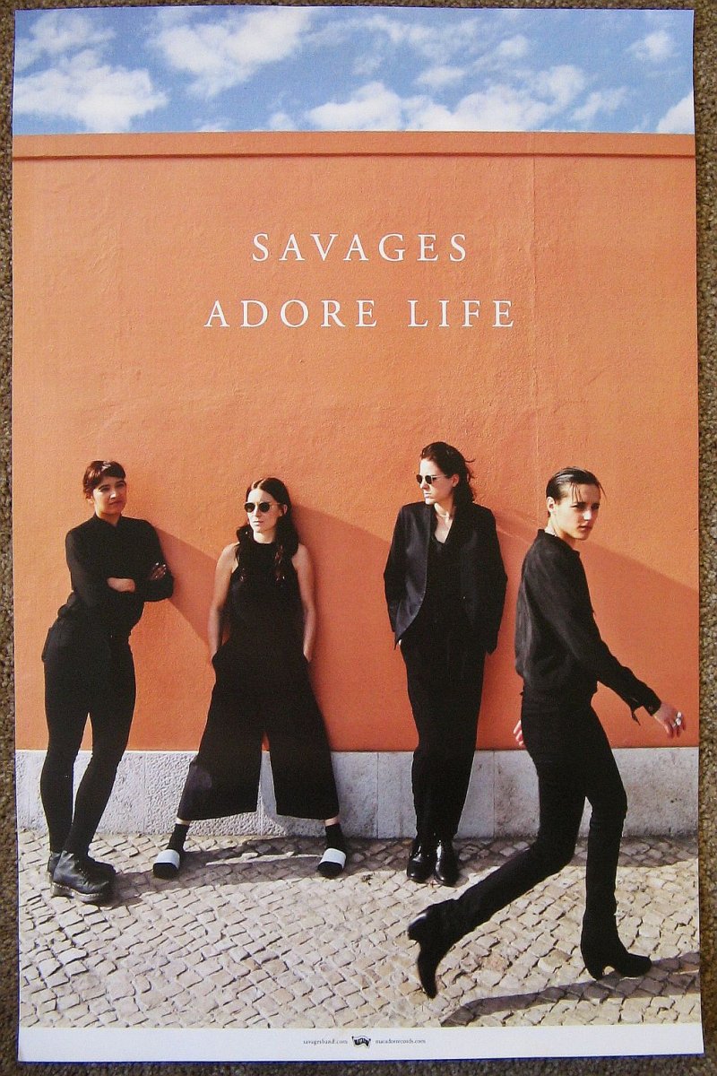 Image 0 of SAVAGES Adore Life POSTER 2-Sided 11x17