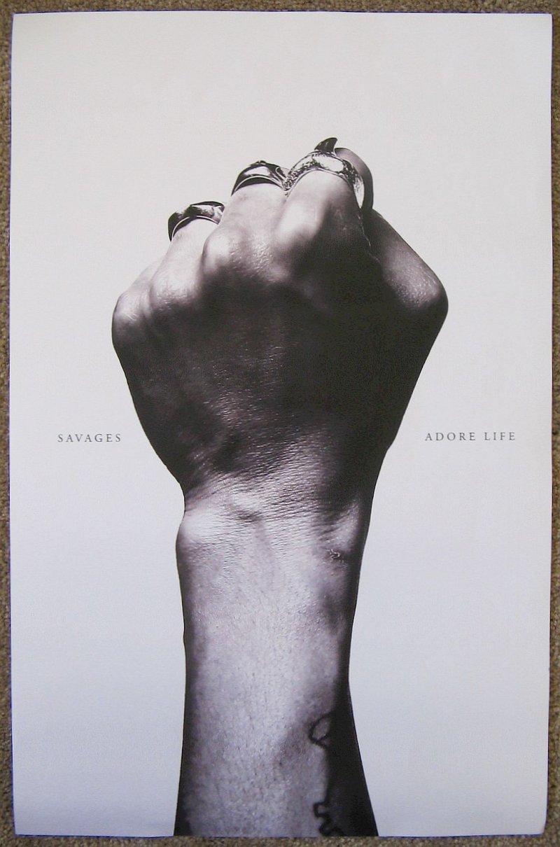 Image 1 of SAVAGES Adore Life POSTER 2-Sided 11x17