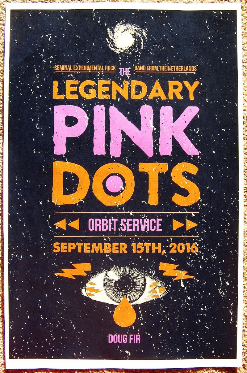Image 0 of LEGENDARY PINK DOTS 2016 Gig POSTER Portland Oregon Concert