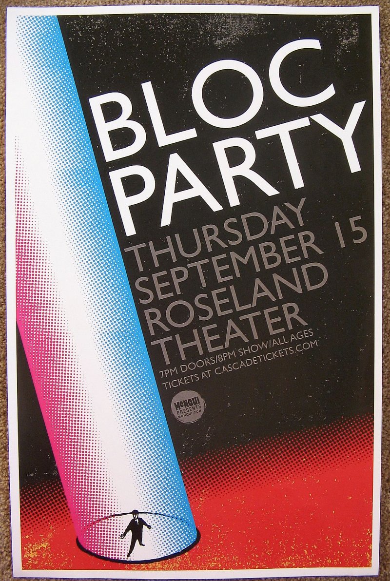 Image 0 of BLOC PARTY 2016 Gig POSTER Portland Oregon Concert